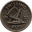 Fiji Shilling George V. Outrigger 1935 KM# 4 SHILLING 19 34 FIJI coin reverse