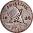 Fiji Shilling Outrigger 1943 S KM# 12a SHILLING 19 43 S FIJI coin reverse