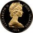 Cook Islands 100 Dollars 00th Anniversary of the Birth of Winston Churchill 1974 Proof KM# 12 ELIZABETH II COOK ISLANDS 1974 coin obverse