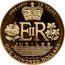 Cook Islands One Hundred Dollars 25th Anniversary of Queen Elizabeth II 1977 FM Proof KM# 19 1952-1977 25 YEARS EIIR JUBILEE JD 900/1000 FINE GOLD ONE HUNDRED DOLLARS coin reverse