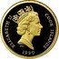 Cook Islands 100 Dollars Elephant 1990 Prooflike KM# 76 ELIZABETH II COOK ISLANDS 1993 RDM PM coin obverse