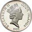 Cook Islands 100 Dollars Christopher Columbus with ships 1992 Proof KM# 320 ELIZABETH II COOK ISLANDS RDM 1992 coin obverse