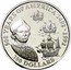 Cook Islands 100 Dollars Christopher Columbus with ships 1992 Proof KM# 320 500 YEARS OF AMERICA 1492-1992 100 DOLLARS coin reverse