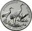 Cook Islands 100 Dollars Red-crowned crane 1993 Proof KM# 158 ENDANGERED WILDLIFE 100 DOLLARS coin reverse