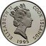 Cook Islands 100 Dollars Elizabeth II Javelin 1995 Proof KM# 250 ELIZABETH II COOK ISLANDS RDM 1995 coin obverse