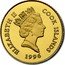 Cook Islands 100 Dollars Yellowstone National Park 1996 Proof KM# 294 ELIZABETH II COOK ISLANDS 1996 coin obverse
