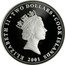 Cook Islands Two Dollars Black-Faced Spoonbill 2001 Proof KM# 552 ELIZABETH II TWO DOLLARS COOK ISLANDS RDM 2001 coin obverse