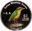 Cook Islands Two Dollars Indian Pitta 2001 Proof KM# 553 ASIAN WILDLIFE SERIES 八色鳥 $2 1OZ .999 SILVER INDIAN PITTA coin reverse