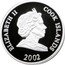 Cook Islands 2 Dollars XXVIII Summer Olympics Athens 2002 Proof KM# 1119 ELIZABETH II COOK ISLANDS 2002 coin obverse