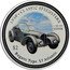 Cook Islands Two Dollars Bugatti Type 57 Atlantic 2006 Prooflike KM# 525 1930'3 CLASSIC SPEEDSTERS 1 OZ 999 SILVER $2 BUGATTI TYPE 57 ATLANTIC coin reverse