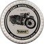Cook Islands Two Dollars Brough Asuperior SS100 2007 Proof KM# 1316 GREAT MOTCYCLES OF THE 80'S BROUGH SUPERIOR 1932 BROUGH SUPERIOR SS 100 coin reverse