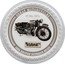 Cook Islands Two Dollars Brough Superior SS100 2007 Prooflike KM# 518 GREAT MOTORCYCLES OF THE 30'S BROUGH SUPERIOR 1932 BROUGH SUPERIOR SS100 coin reverse