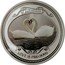 Cook Islands Two Dollars Love is Precious 2008 Prooflike KM# 528 1 OZ. 999 SILVER LOVE IS PRECIOUS coin reverse
