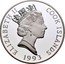 Cook Islands 20 Dollars Friedrich von Schiller 1993 Proof KM# 151 ELIZABETH II COOK ISLANDS RDM 1993 coin obverse