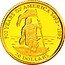 Cook Islands 20 Dollars Columbus Kneeling With Flag 1995 KM# 236 500 YEARS OF AMERICA 1492-1992 20 DOLLARS coin reverse