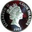 Cook Islands 20 Dollars 10th Century. The dark Ages of Europe 1997 Proof KM# 892 ELIZABETH II COOK ISLANDS RDM 1997 coin obverse