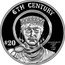 Cook Islands 20 Dollars 6th Century. Emperor Justinian 1997 Proof KM# 888 6TH CENTURY $20 FM JUSTINIAN'S CODE OF CIVIL LAW coin reverse