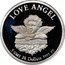 Cook Islands 20 Dollars Love Angel 1997 Proof KM# 459 LOVE ANGEL 5 GMS 20 DOLLARS 9995 PT coin reverse
