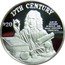 Cook Islands 20 Dollars 17th Century. Isaac Newton 1997 Proof KM# 898 17TH CENTURY $20 AGE OF MODERN SCIENCE SIR ISAAK NEWTON'S PRINCIPAL FM coin reverse