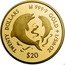 Cook Islands 20 Dollars Elizabeth II Dolphins 1998 Proof KM# 1091 TWENTY DOLLARS 999.9 GOLD 1/5TH OZ $20 coin reverse