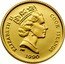Cook Islands 25 Dollars Tiger 1990 Proof KM# 85 ELIZABETH II COOK ISLANDS RDM PM 1990 coin obverse