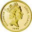 Cook Islands 25 Dollars Elizabeth II Koala 1991 Proof KM# 240 ELIZABETH II COOK ISLANDS PM 1991 coin obverse