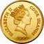 Cook Islands 25 Dollars Yellowstone National Park 1996 Proof KM# 292 ELIZABETH II COOK ISLANDS RDM 1996 coin obverse