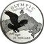 Cook Islands 25 Dollars Olympic National Park 1996 Proof KM# 289 OLYMPIC NATIONAL PARK A S H 96 BALD EAGLE 25 DOLLARS coin reverse