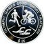 Cook Islands 25 Dollars 2000 Summer Olympics. Sydney 1998 Proof KM# 932 OLYMPIG GAMES 2000 SHORT TRIATHLON $25 coin reverse