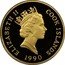 Cook Islands 250 Dollars 500th Anniversary of the Discovery of America 1989 Proof KM# 50 ELIZABETH II 1990 COOK ISLANDS coin obverse