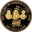 Cook Islands 250 Dollars 500th Anniversary of the Discovery of America 1989 Proof KM# 50 500 YEARS OF AMERICA 1492-1992 250 DOLLARS coin reverse