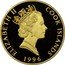 Cook Islands 250 Dollars Yellowstone National Park 1996 Proof KM# 296 ELIZABETH II COOK ISLANDS RDM 1996 coin obverse