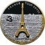 Cook Islands 10 Dollars Elizabeth II Eiffel Tower 2007 Proof KM# 586 PARIS TOUR EIFFEL WORLD MONUMENTS 10 DOLLARS coin reverse