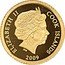 Cook Islands 5 Dollars Orpheus 2009 Proof KM# 1528 ELIZABETH II COOK ISLANDS IRB 2009 coin obverse