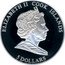 Cook Islands 5 Dollars Pansy 2009 Proof KM# 683 ELIZABETH II COOK ISLANDS 5 DOLLARS coin obverse