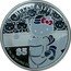 Cook Islands 5 Dollars Kitty Plays Polo 2009 Proof KM# 1226 HELLO KITTY $5 © '76 09 SANRIO CO LTD coin reverse