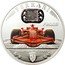 Cook Islands 5 Dollars Ferrari F2008 Carbon ND Proof KM# 673 FERRARI F2008 TECHNIQUE IS SPEED coin reverse