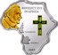 Cook Islands 5 Dollars Papal Visit to Africa 2009 Proof KM# 642 BENEDICT XVI IN AFRICA CAMEROON ANGOLA 2009 coin reverse
