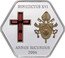 Cook Islands 5 Dollars Second Year of Pope Benedictus XVI 2006 Proof KM# 560 BENEDICTUS XVI ANNUS SECUNDUS 2006 coin reverse