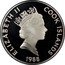 Cook Islands 50 Dollars Spanish conquistador Francisco Pizarro 1988 FM (P) Proof KM# 103 ELIZABETH II COOK ISLANDS RDM 1988 coin obverse