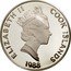 Cook Islands 50 Dollars Portuguese explorer Vasco da Gama 1988 FM (P) Proof KM# 66 ELIZABETH II COOK ISLANDS RDM 1988 coin obverse