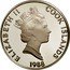 Cook Islands 50 Dollars Henry Morton Stanley and David Livingstone 1988 (P) Proof KM# 61 ELIZABETH II COOK ISLANDS RDM 1988 coin obverse