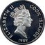 Cook Islands 50 Dollars Portuguese explorer Ferdinand Magellan 1989 Proof KM# 49 ELIZABETH II COOK ISLANDS RDM 1989 coin obverse
