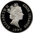 Cook Islands 50 Dollars Eagle Owl 1990 (b) Proof KM# 209 ELIZABETH II COOK ISLANDS 1990 RDM coin obverse