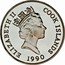 Cook Islands 50 Dollars Elizabeth II Olympic Games 1992 1990 Proof KM# 112 ELIZABETH II COOK ISLANDS 1990 coin obverse