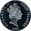 Cook Islands 50 Dollars Elizabeth II Cortez and Montezuma 1990 Proof KM# 185 ELIZABETH II COOK ISLANDS 1990 coin obverse