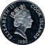 Cook Islands 50 Dollars Portuguese explorer Pedro Alvares Cabral 1990 Proof KM# 134 ELIZABETH II COOK ISLANDS 1990 RDM coin obverse