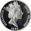 Cook Islands 50 Dollars Dama Gazelle 1990 Proof KM# 207 ELIZABETH II COOK ISLANDS RDM PM 1990 coin obverse