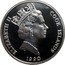 Cook Islands 50 Dollars Tiger 1990 Proof KM# 206 ELIZABETH II COOK ISLANDS RDM 1990 PM coin obverse