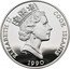Cook Islands 50 Dollars Elizabeth II Chimpanzee 1990 Proof KM# 59 ELIZABETH II COOK ISLANDS RDM PM 1990 coin obverse